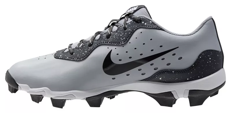Мужские бейсбольные бутсы Nike Alpha Huarache Keystone 4 RM, серый/черный — фото 3