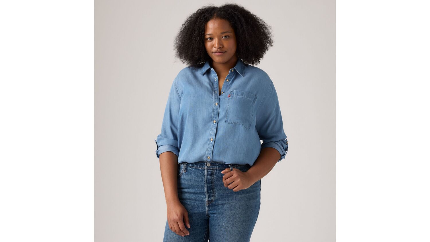 

Рубашка Darlene (большие размеры) Levi's, Take It Again - Medium Wash