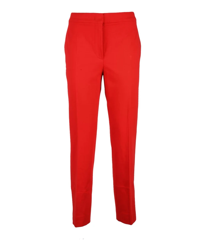 

Брюки Pegno с карманами и застежкой-молнией Max Mara, красный