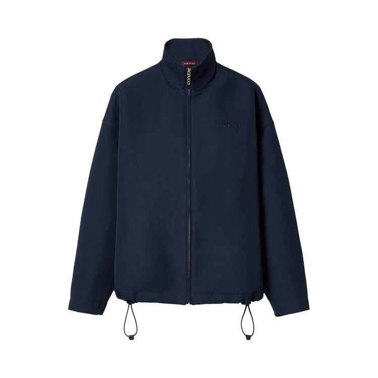 

Куртка Gucci Acetate Gabardine Bomber Jacket, цвет Petroleum Blue