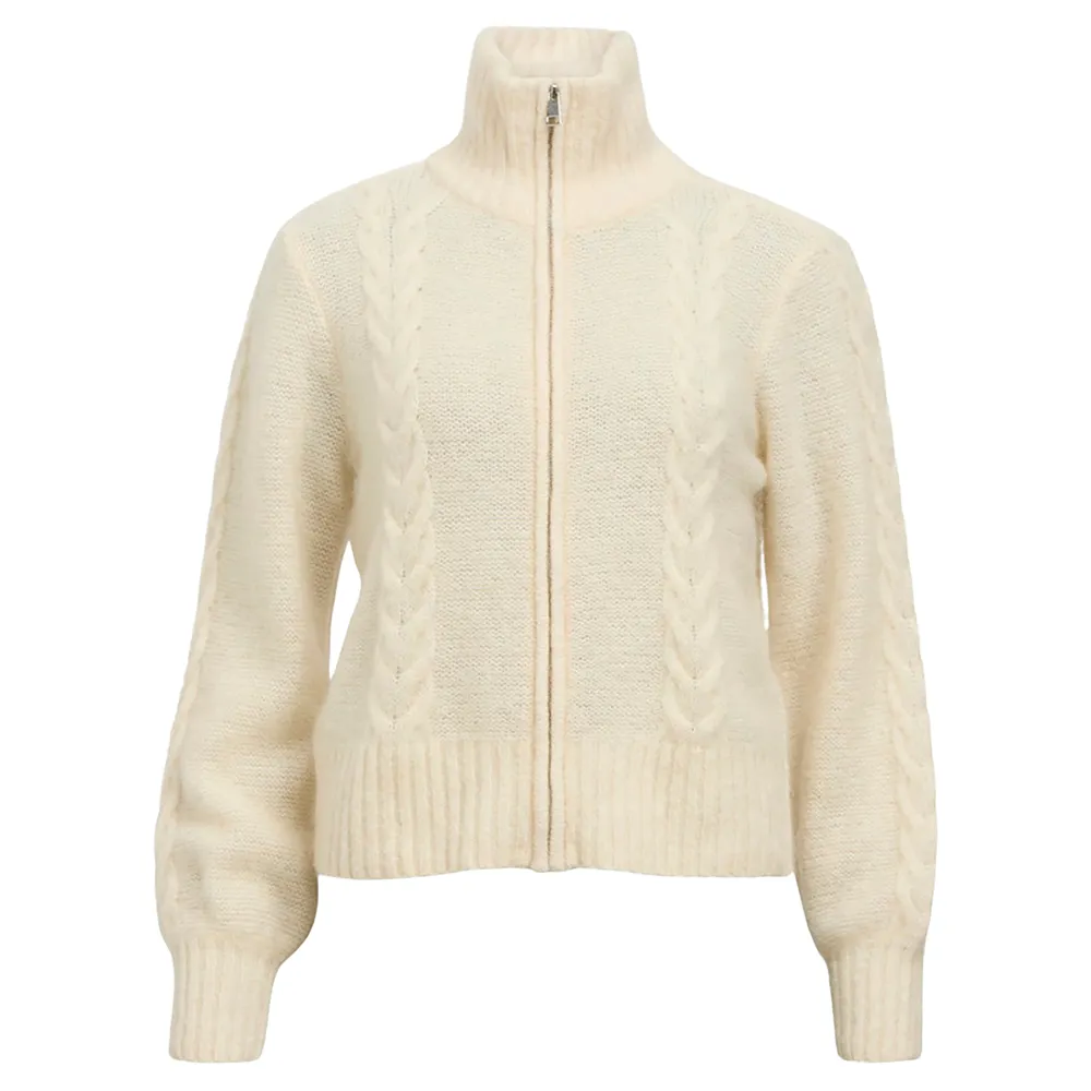 

Свитер Object Nete full zip, бежевый