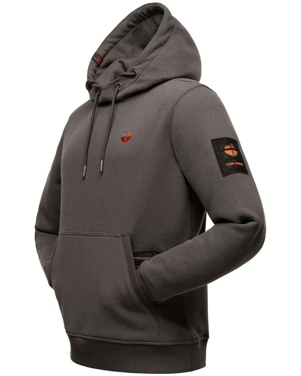 

Stone Harbour Hoodie "Ty Trey", толстовка со стильными шнурками, серый