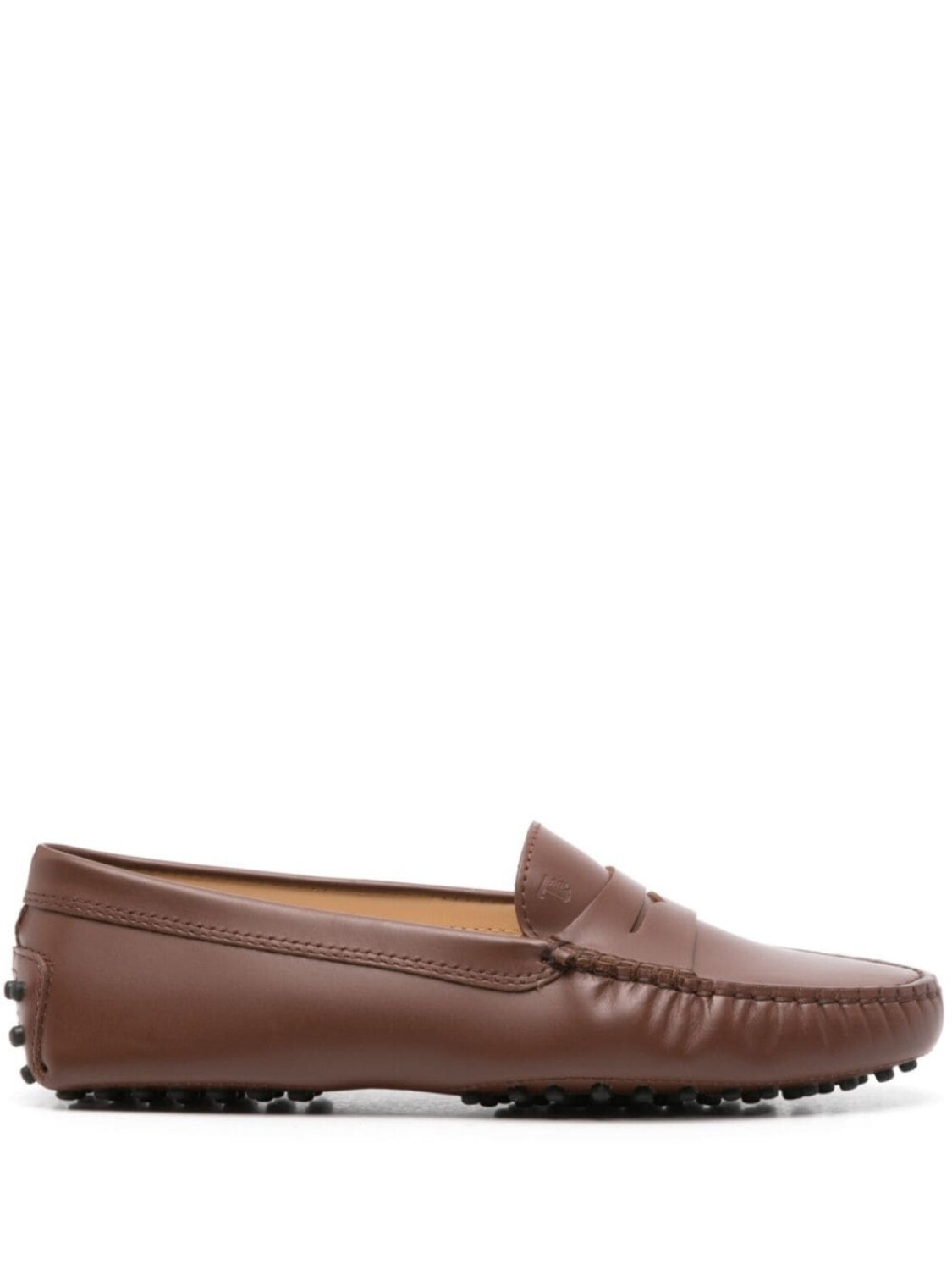 

Tod's кожаные мокасины с застежкой-молнией, коричневый