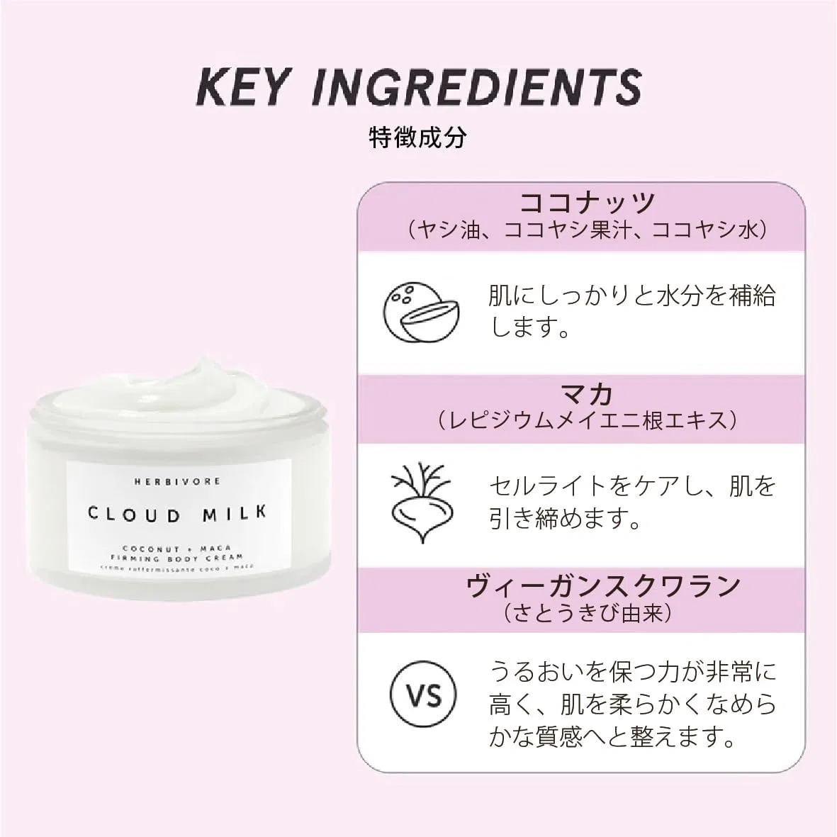 Крем для тела Cloud Milk фирминг Herbivore Botanicals 200 мл — фото 3
