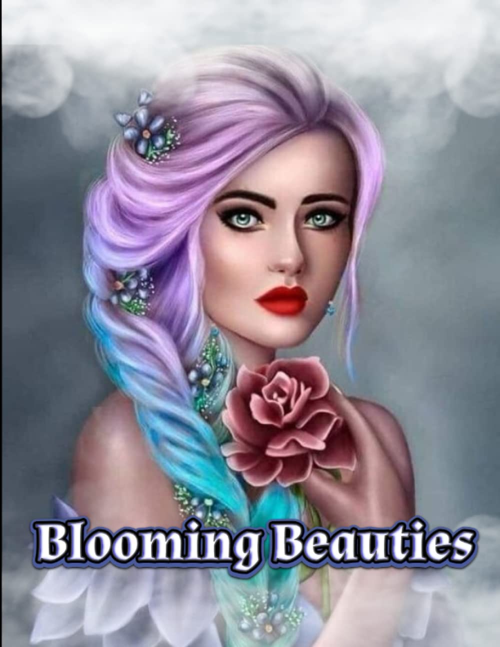 

Blooming Beauties: A Relaxing and Stress-Relieving Coloring Book for Women, Showcasing Exquisite Illustrations of Fairies, Hairstyles, and More (Independently published)