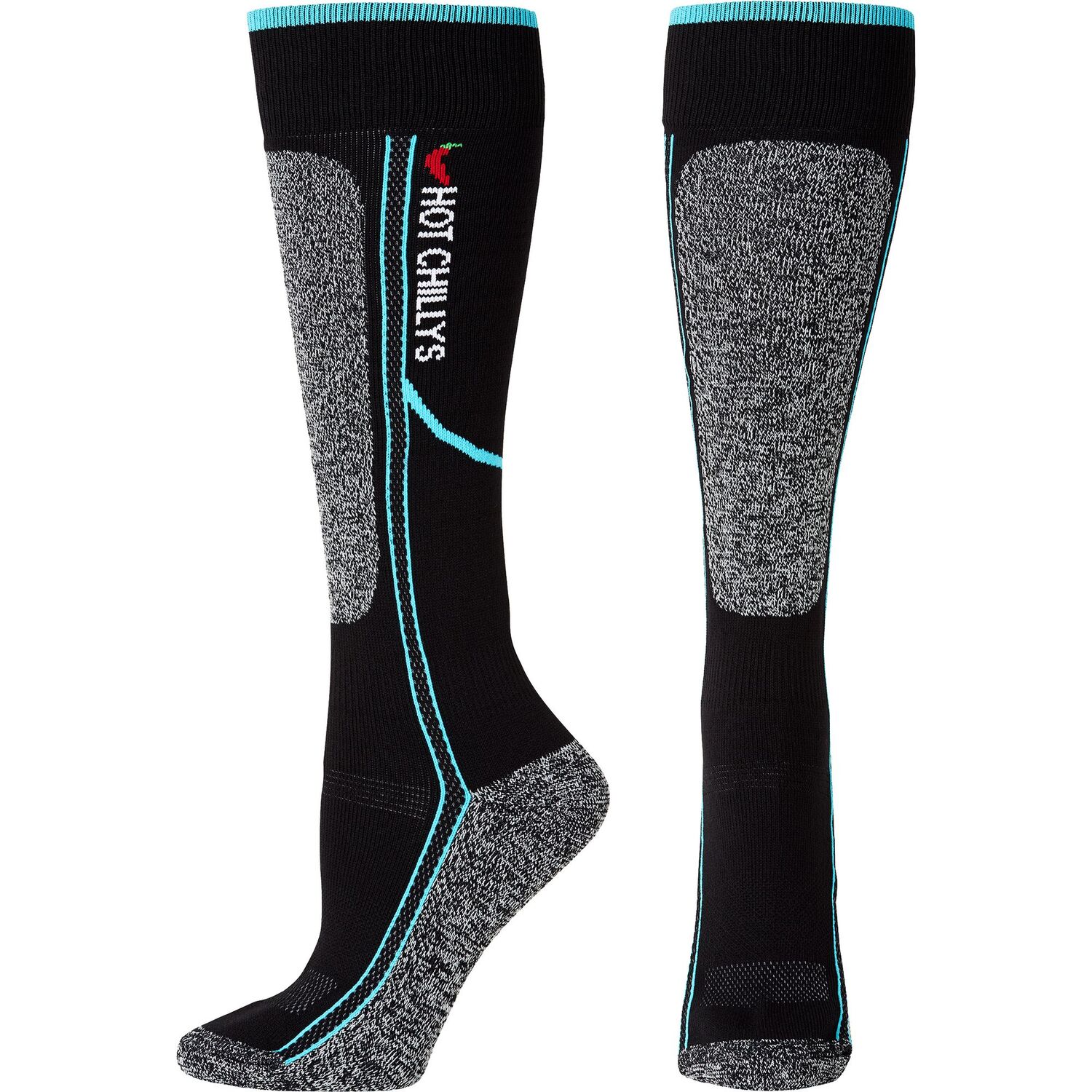 

Женские носки Elite Heat средней толщины Hot Chillys, Black/Aqua