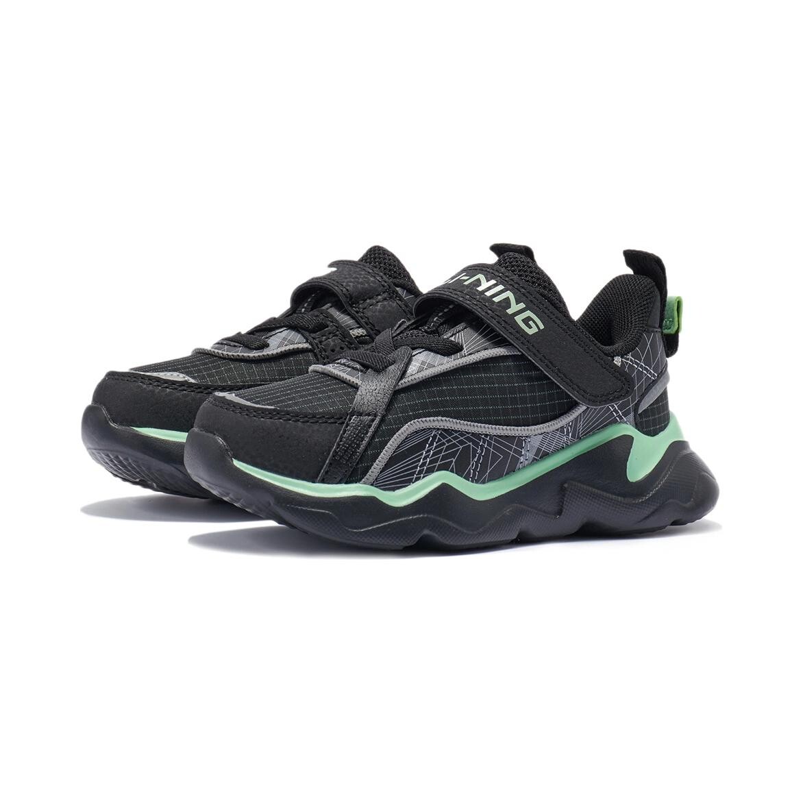 Кроссовки LINING YOUNG Kids Lifestyle Shoes PS Low-top Black — фото 4