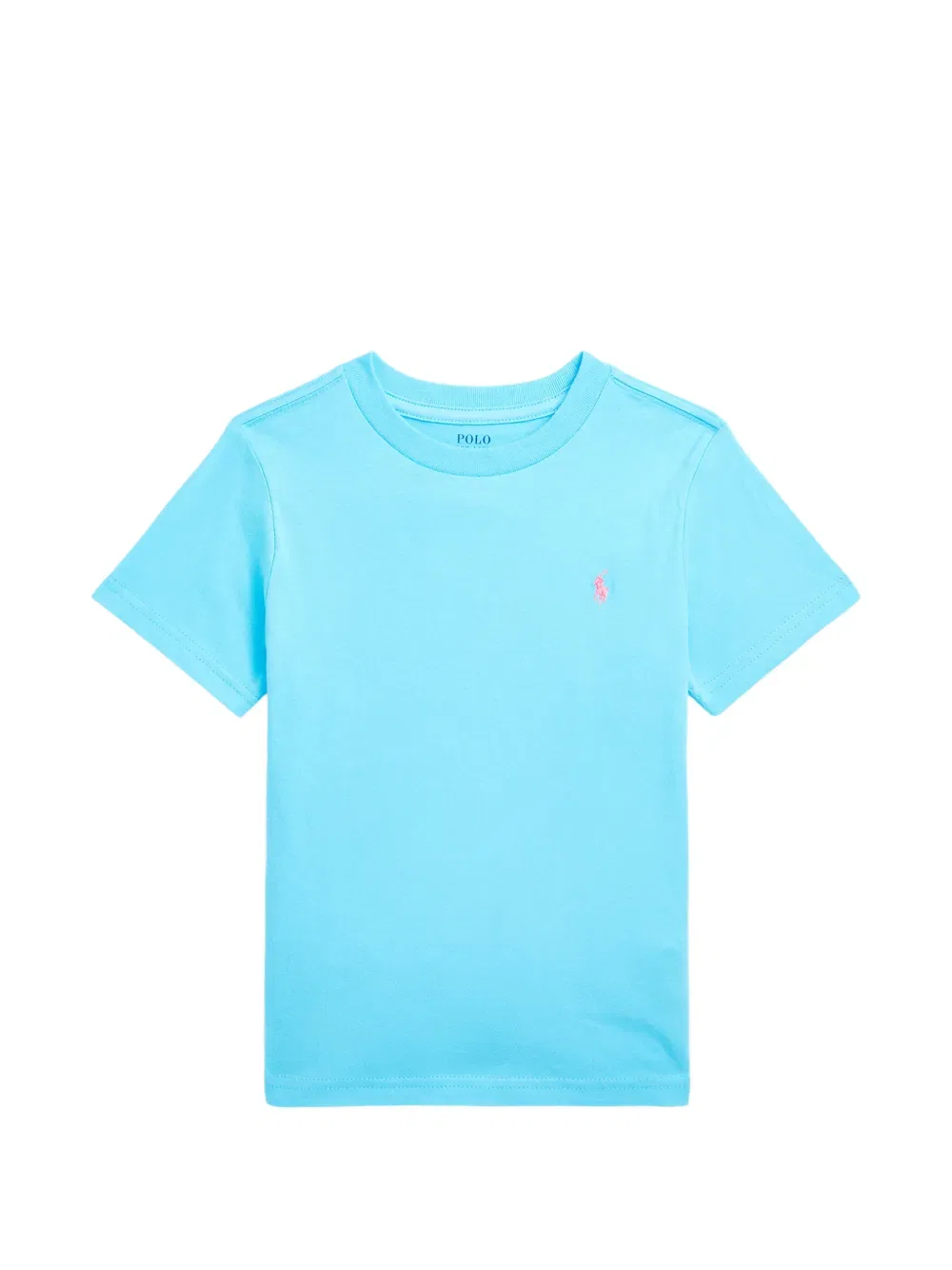 Футболка с вышитым логотипом Polo Ralph Lauren Kids, синий