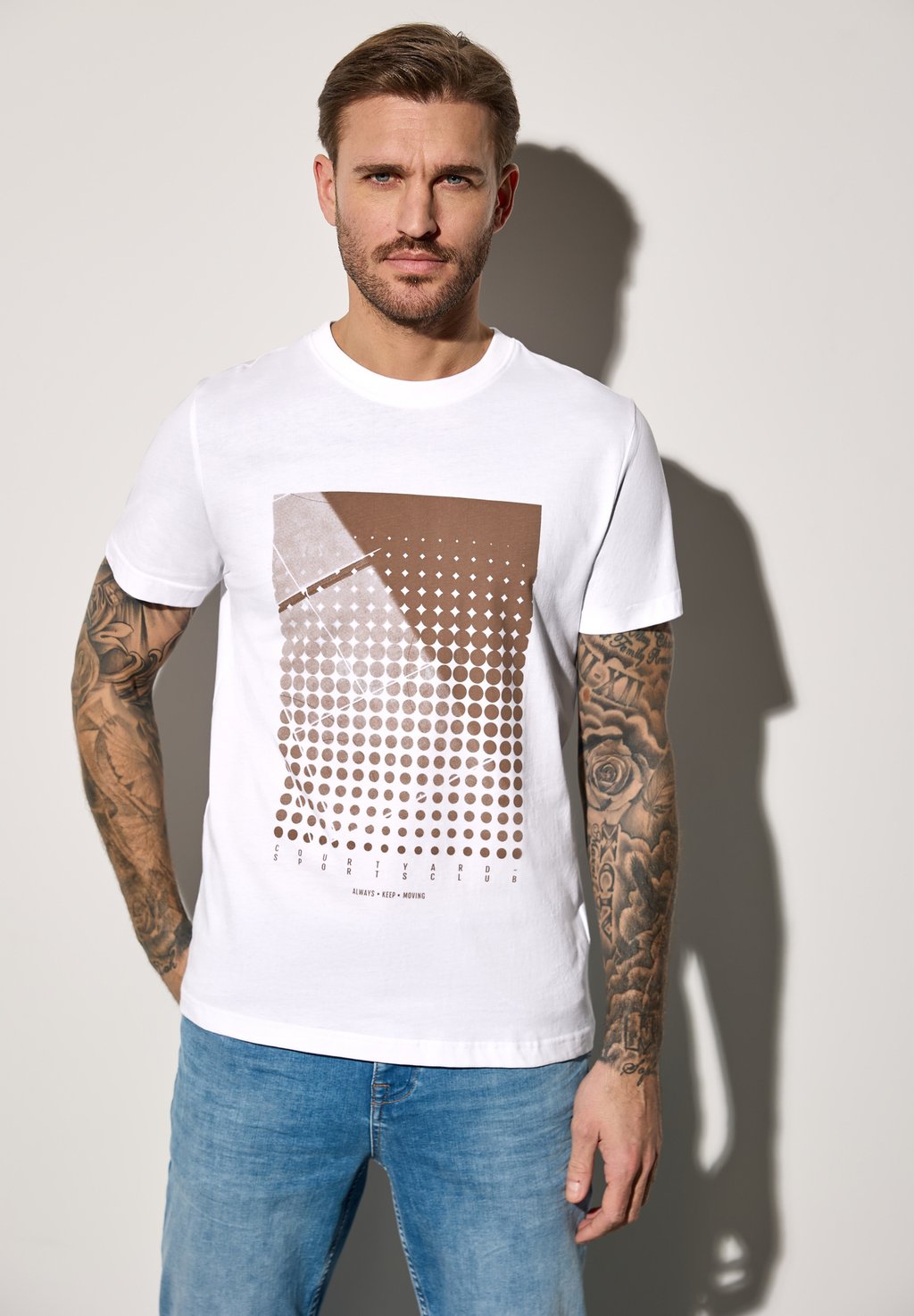 

Футболка с принтом Street One MEN, белый