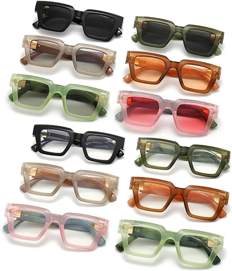 

Женские солнцезащитные очки конфетных цветов, мужские в стиле панк, для занятий спортом на открытом воздухе, бега, верховой езды generic, Champagne Clear