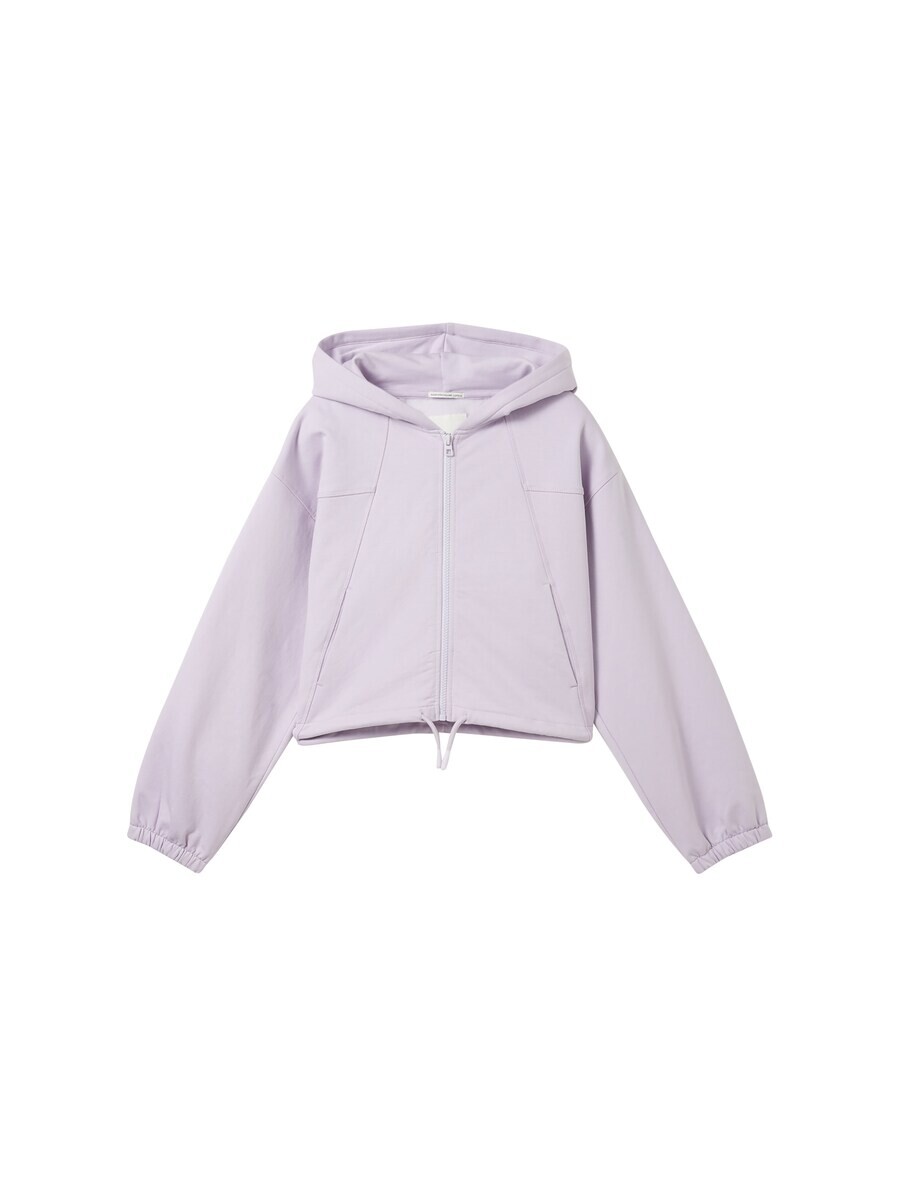 

Худи TOM TAILOR Zip-Up Hoodie, светло-фиолетовый