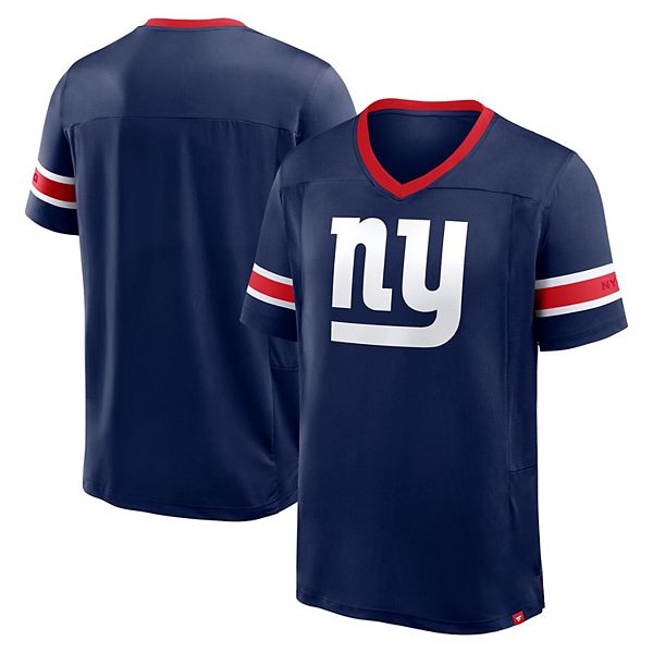 

Мужская футболка New York Giants Hometown Premium Hashmark V-neck цвета navy Fanatics
