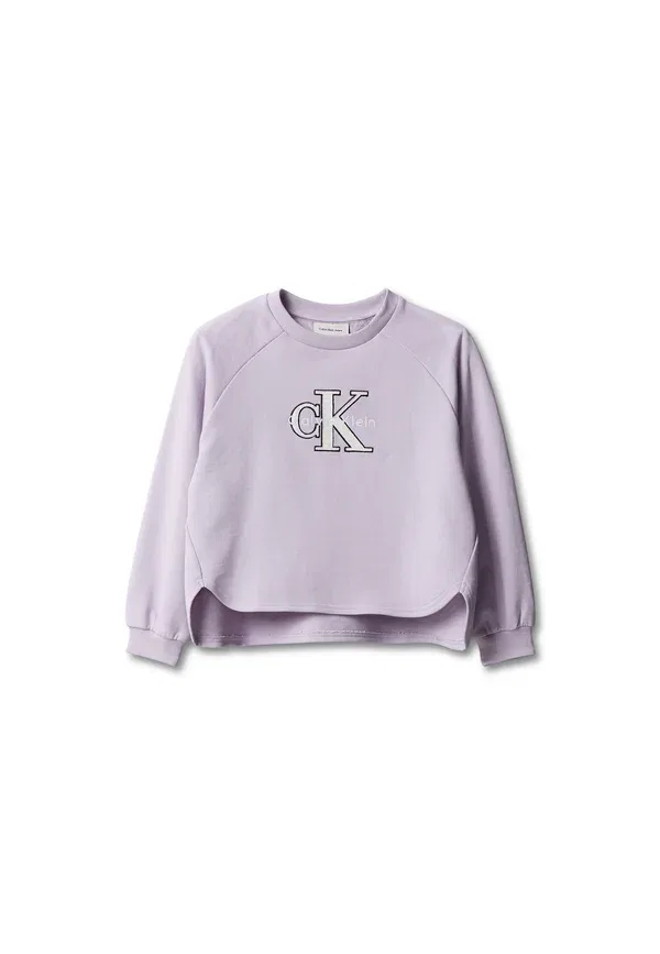 Толстовка Calvin Klein Jeans Fashion Mono Logo, цвет лепесток орхидеи — фото 4