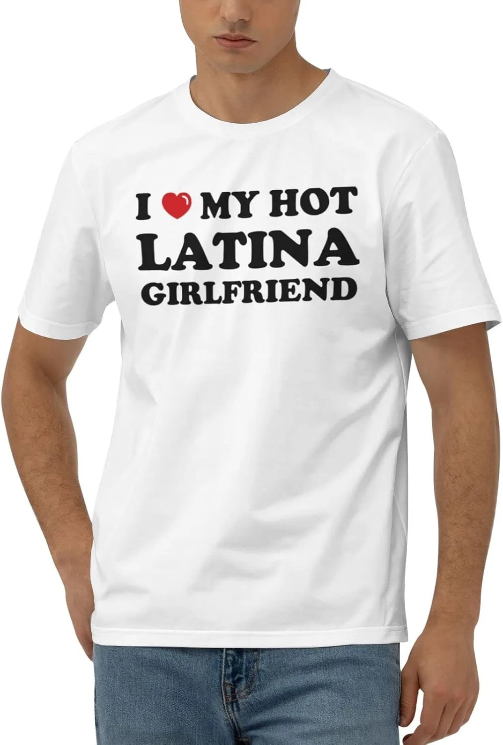 

Футболка для мужчин с принтом I Love My Hot Latina Girlfriend gaeruite