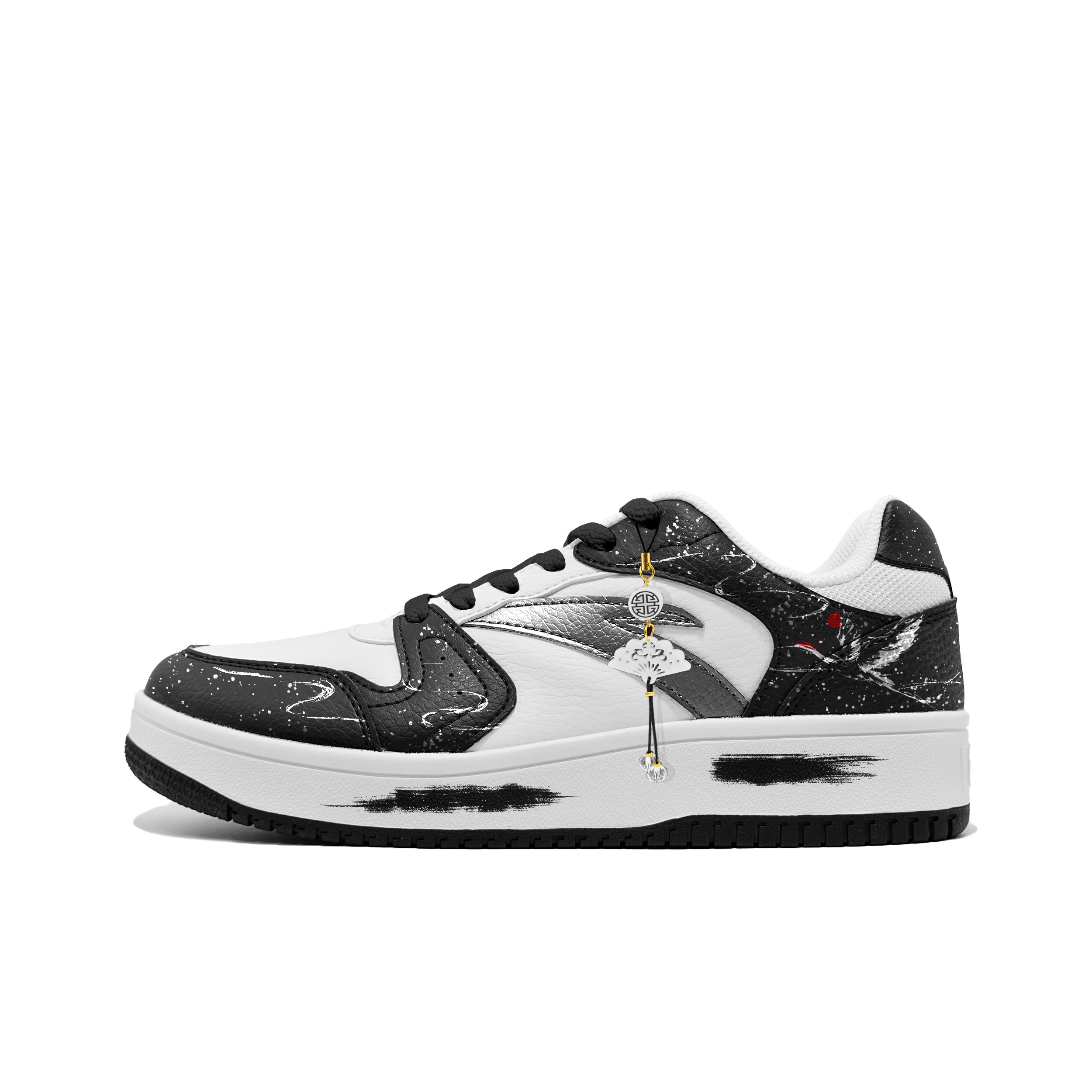 

Маленькие zero feeling износостойкие и легкие низкие кроссовки для скейтбординга мужские ANTA, черный