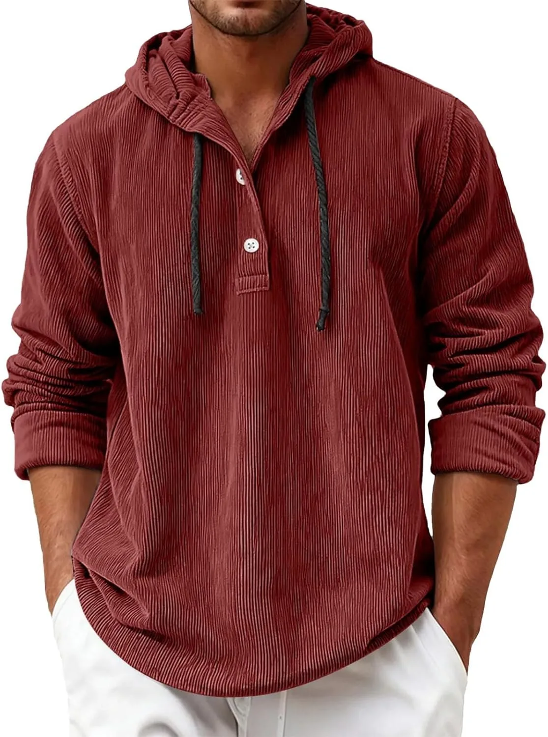 

Мужской худи с капюшоном и молнией на половину