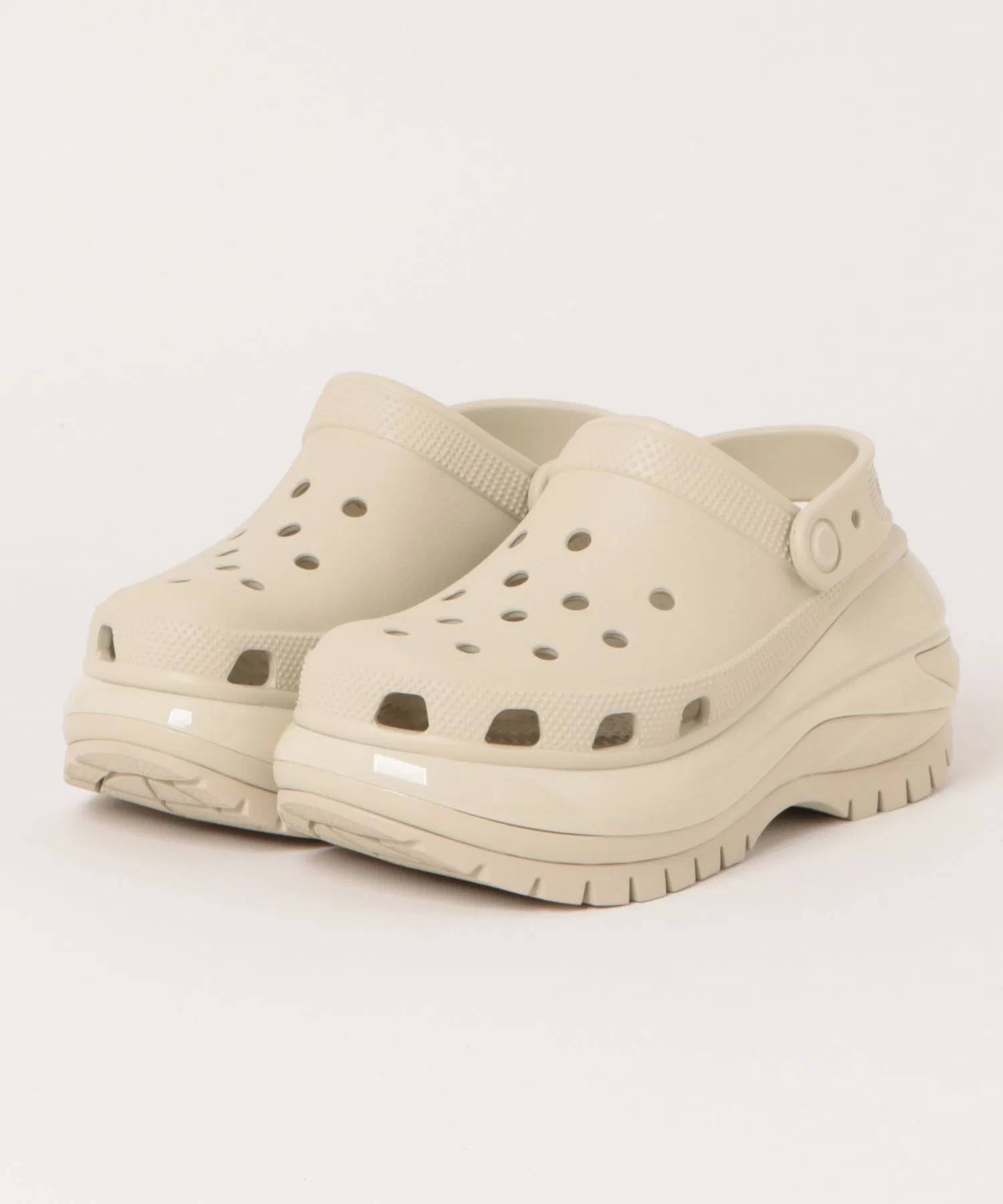 Унисекс сандалии Crocs Mega Crush Clog белые