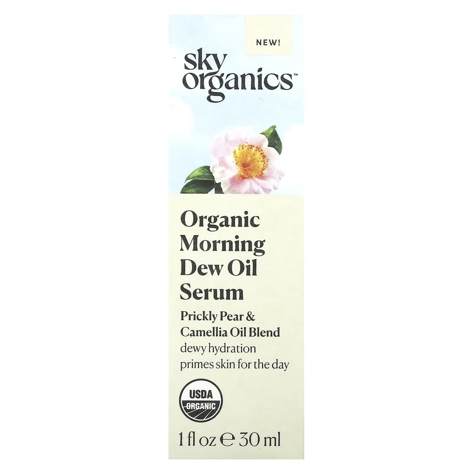 Сыворотка Sky Organics — Органическая с маслом утренней росы, смесь масел опунции и камелии, 1 жидкая унция, 30 мл — фото 2