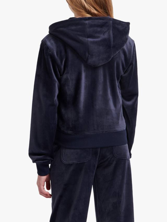 Детская велюровая худи с молнией в тон Juicy Couture, Night Sky — фото 4