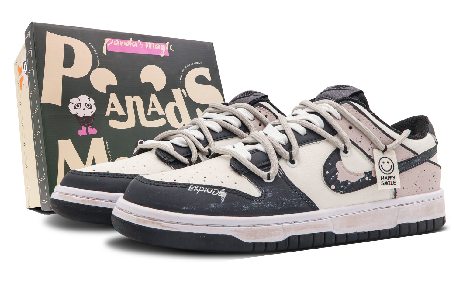 

Мужские кроссовки для скейтбординга Nike Dunk, Black/Pink