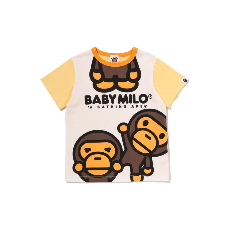 Футболка A BATHING APE для детей 3-7 лет, желтый