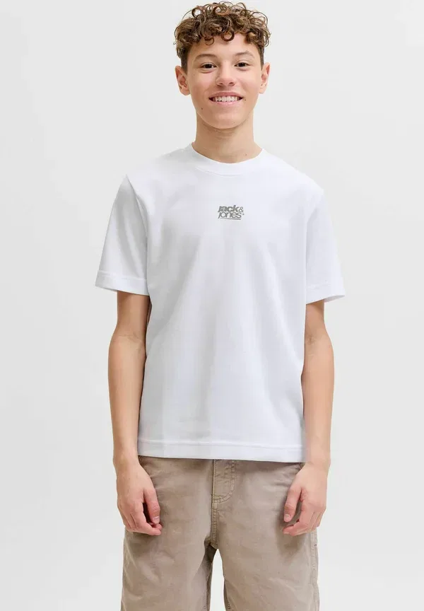 Футболка с принтом Jack & Jones Junior, ярко-белый — фото 3
