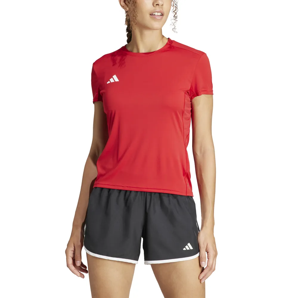 Футболка с коротким рукавом спортивная adidas Adizero Essentials, красный — фото 4