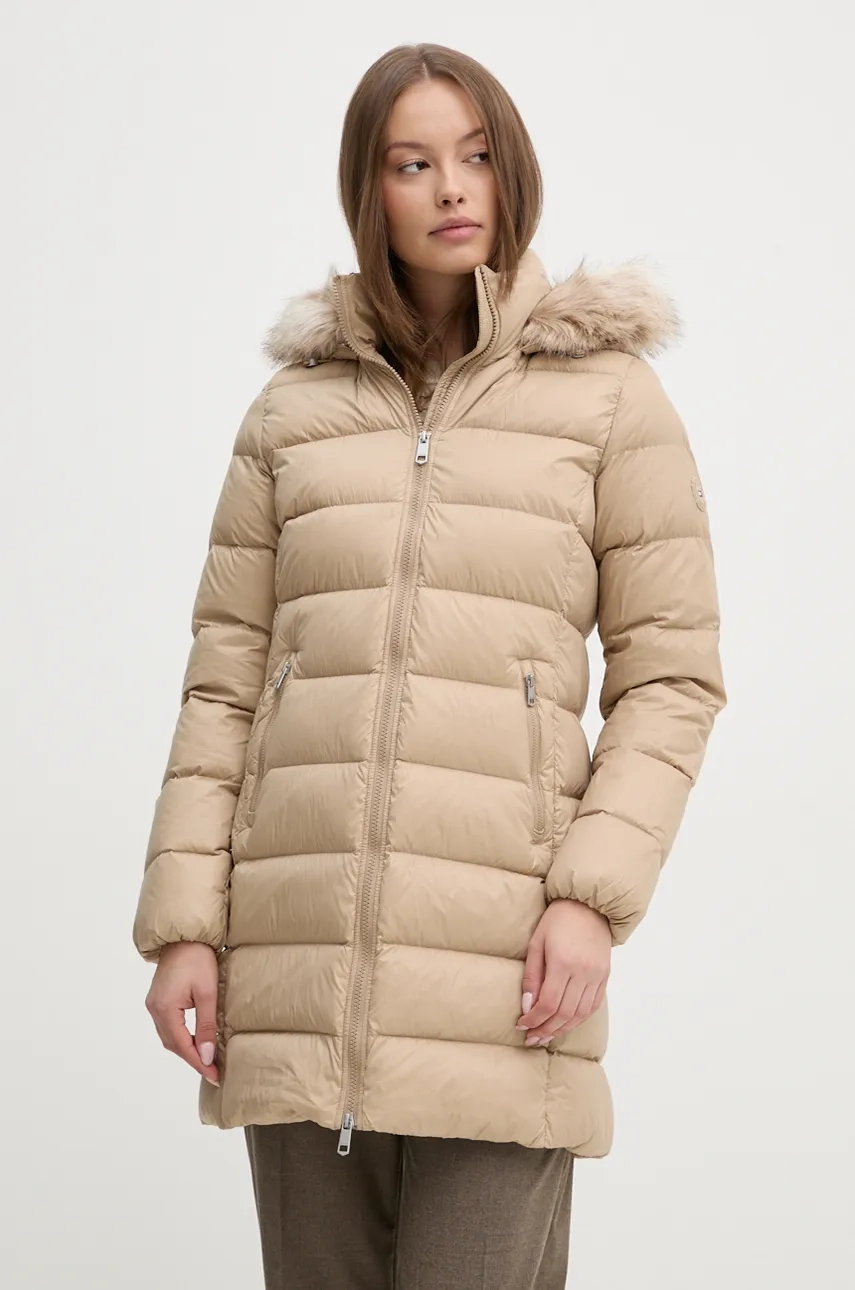 

Пуховик женский Tommy Hilfiger, бежевый