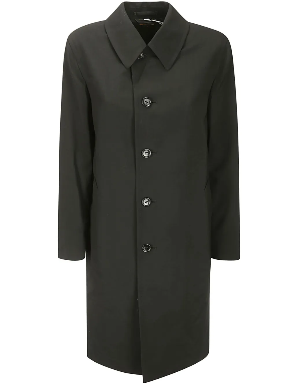 

Однобортное пальто с объемным воротником COMME DES GARCONS, черный