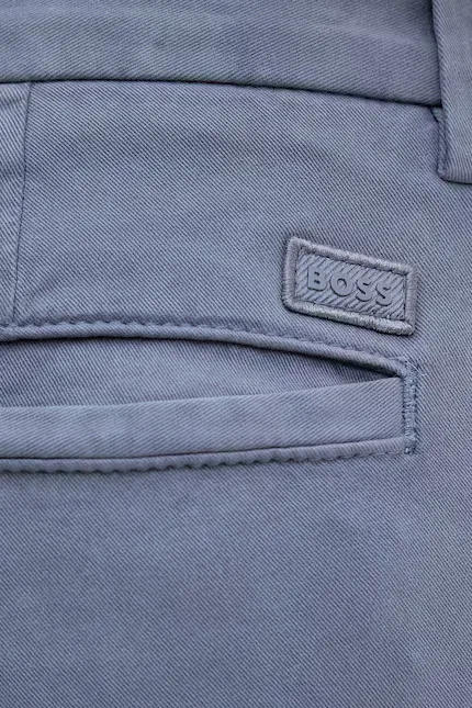 Чиносы slim fit H-Kaiton1 BOSS, синий — фото 4