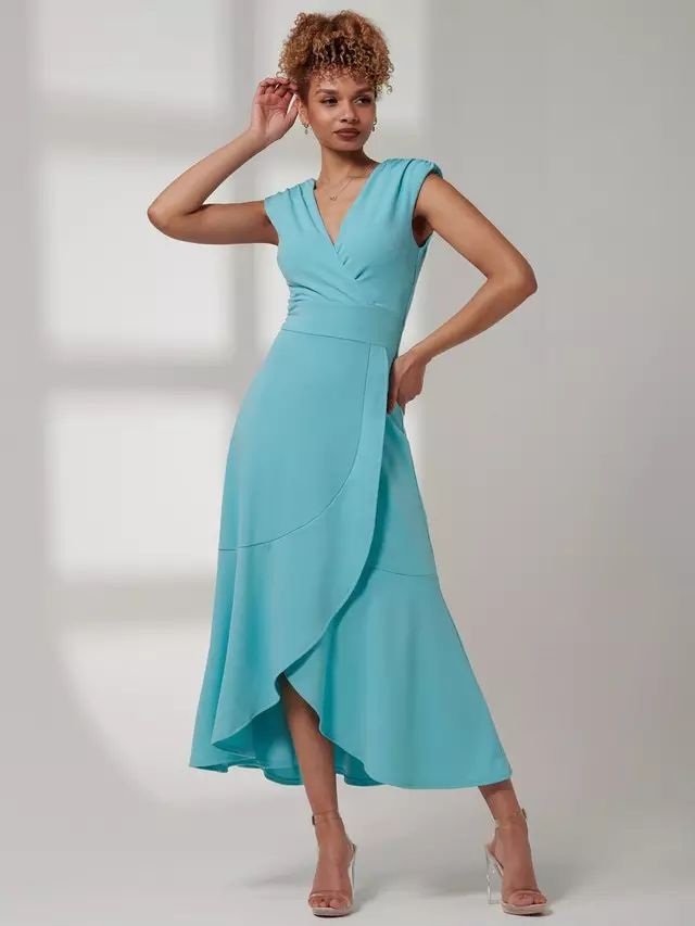 

Платье Jolie Moi Preslie Wrap Midi, цвет turquoise