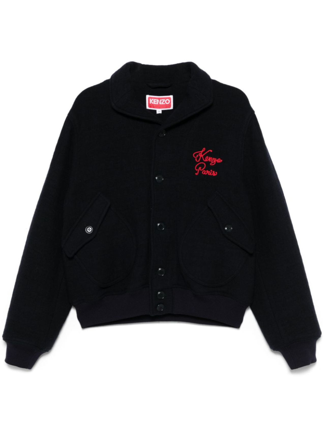 

Kenzo куртка с вышитым логотипом, синий