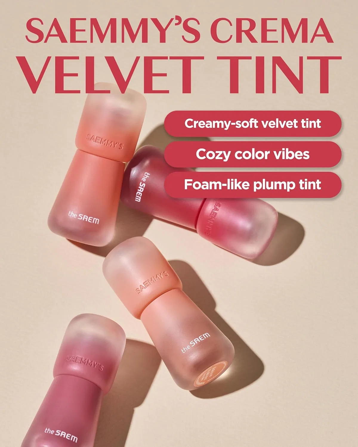 Тинт для губ THESAEM Crema Velvet Tint 06 Cherry Toppings, 0.25 унции The Saem — фото 2