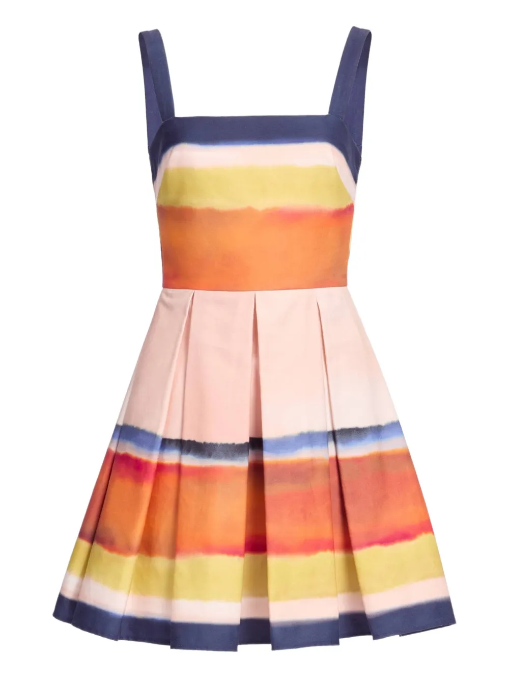 

Платье с принтом Elie Saab, синий