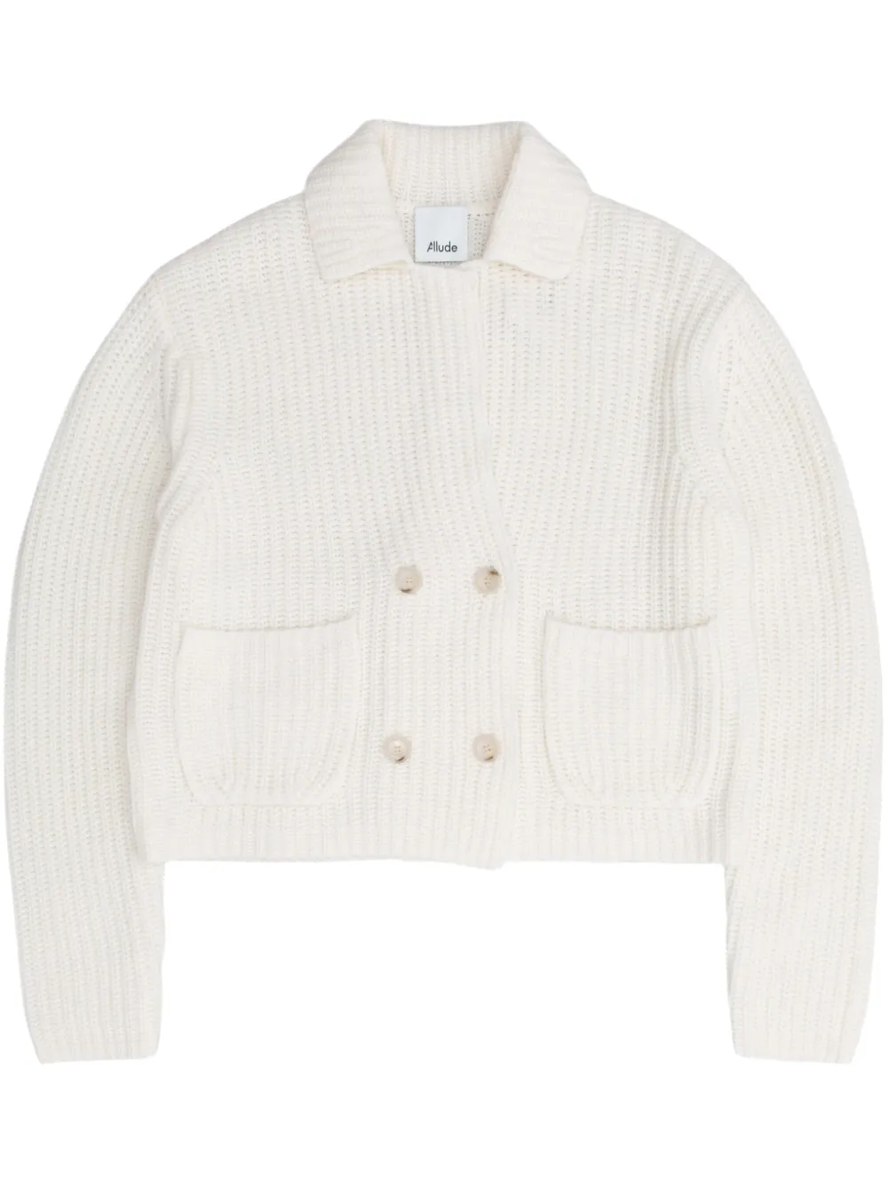 

Кардиган из смесовой шерсти ALLUDE, нейтральный