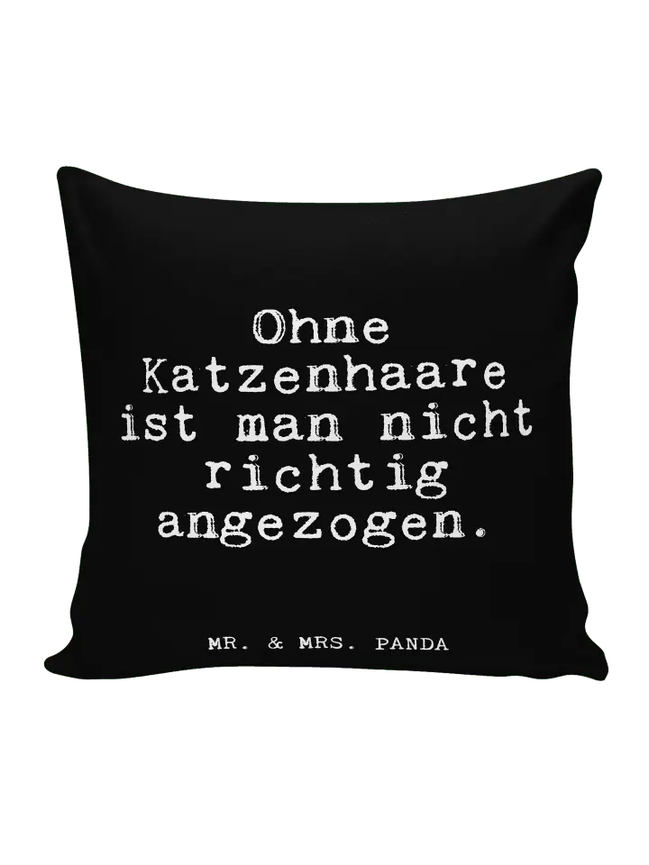 

Подушка Mr & Mrs Panda 40x40, черный