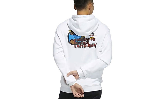 Толстовка originals fangtastic series mickey printing sports pullover white Adidas, белый — фото 2