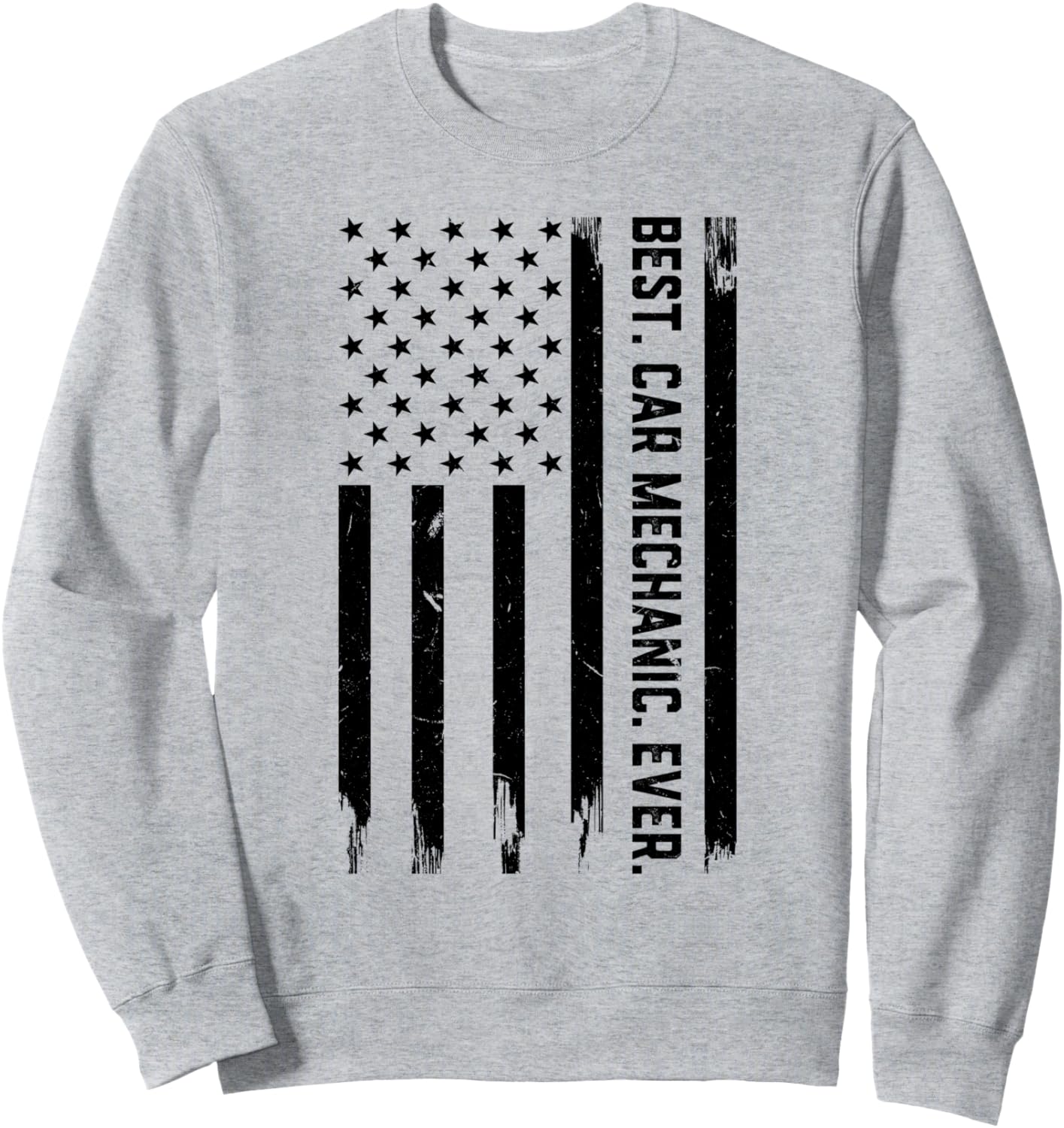 

Лучший автомеханик всех времен - Толстовка с американским флагом автомеханика Car Mechanic Designs, серый