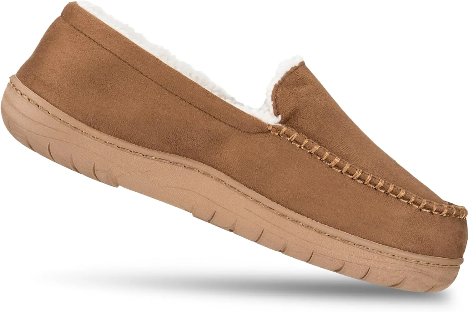 Мужские домашние тапочки Haggar Venetian Slipper для дома и улицы с комфортом из пены с эффектом памяти — фото 3