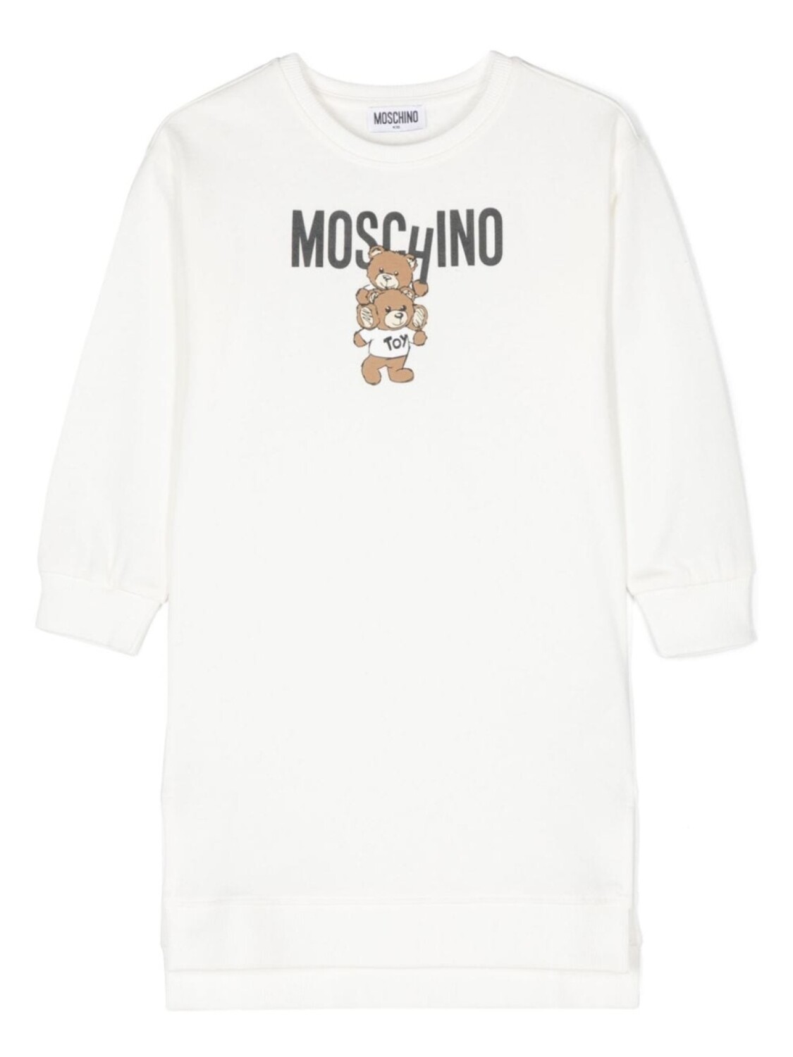 

Moschino Kids платье-толстовка с принтом Teddy Bear, белый