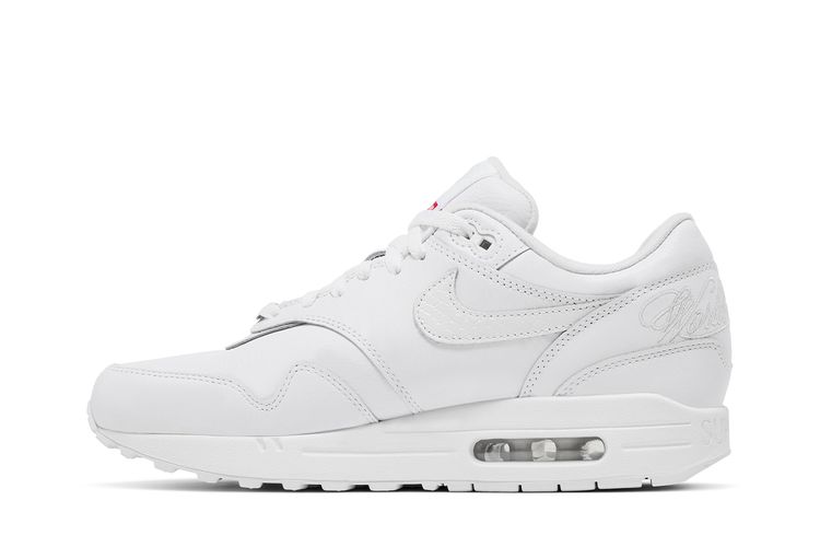 Кроссовки Supreme x Air Max 1 '87 SP 'Triple White', белый — фото 3