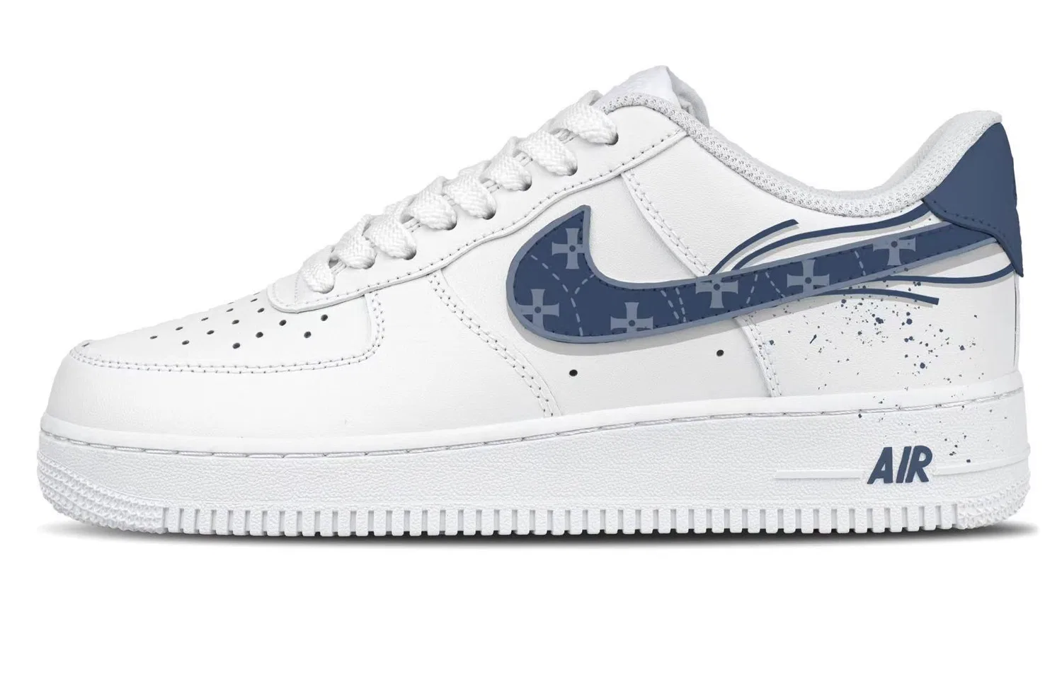 Кроссовки скейтбординг Nike Air Force 1 синие