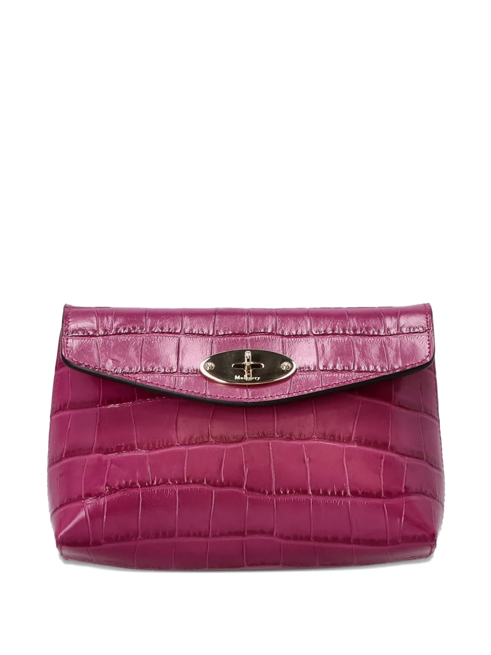 

Косметичка Darley с тиснением под крокодила Mulberry, розовый