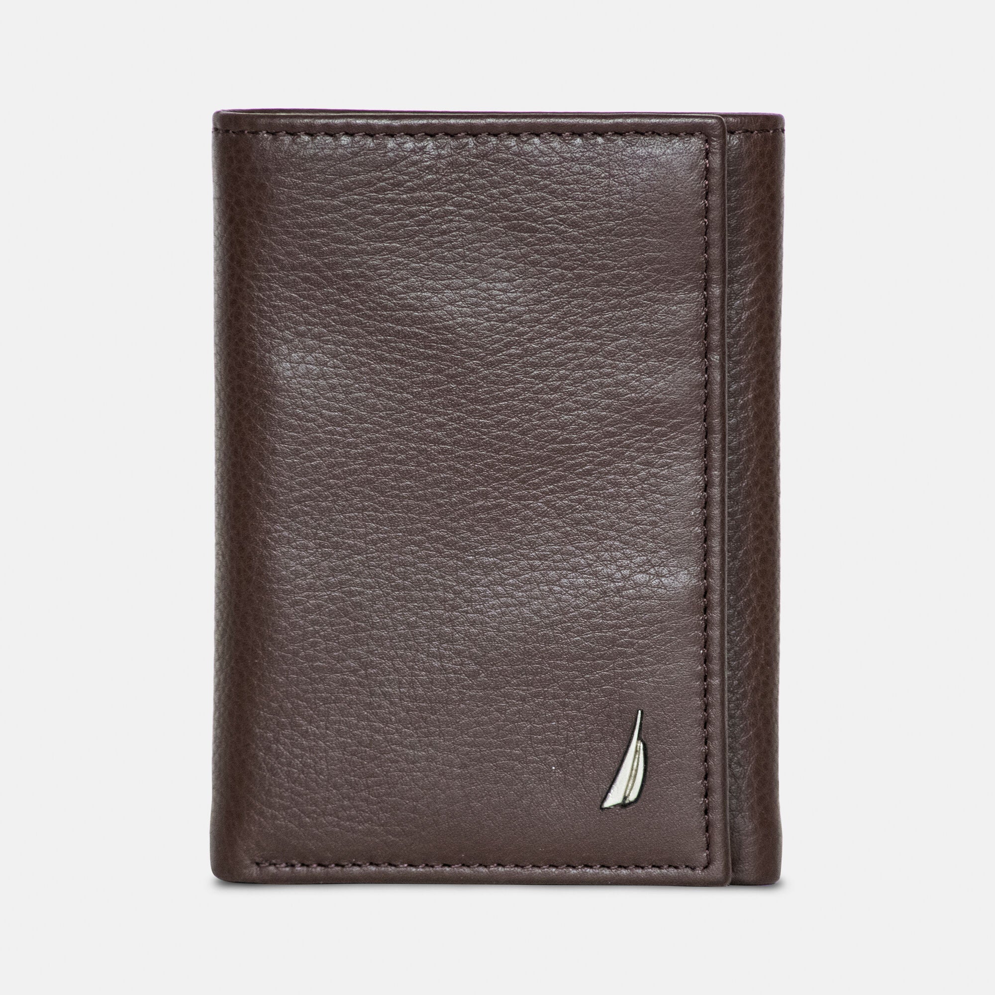 

Мужской кожаный кошелек Nautica Trifold, цвет coconut hol cut up