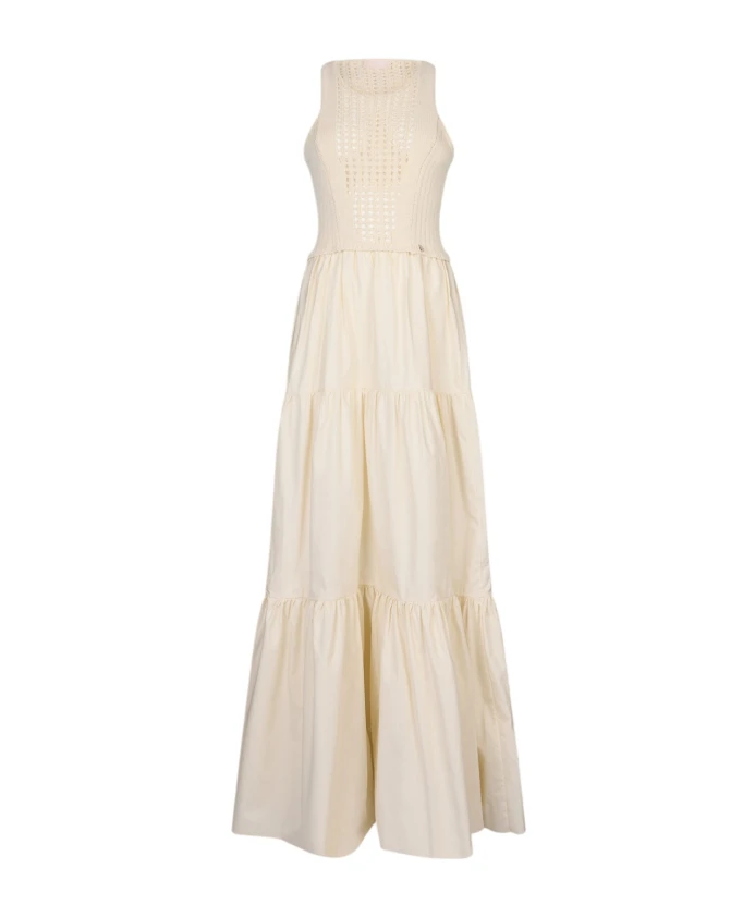 

Хлопковая футболка Liu Jo, бежевый