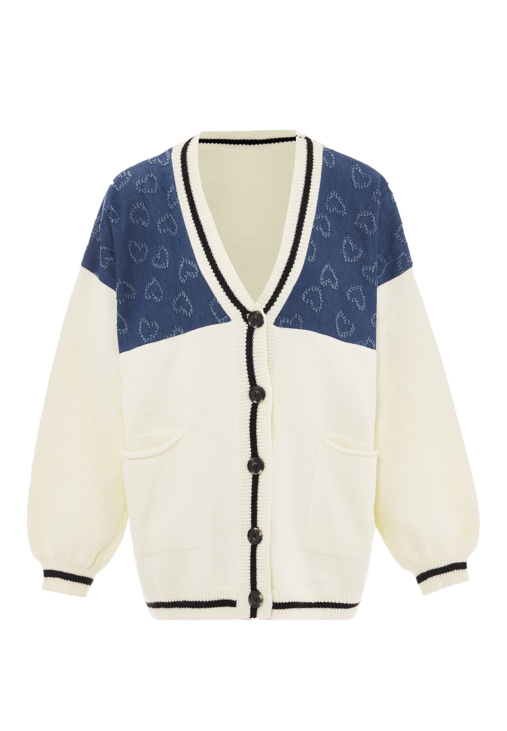 

Толстовка SANIKA Strickjacke, кремовый черный
