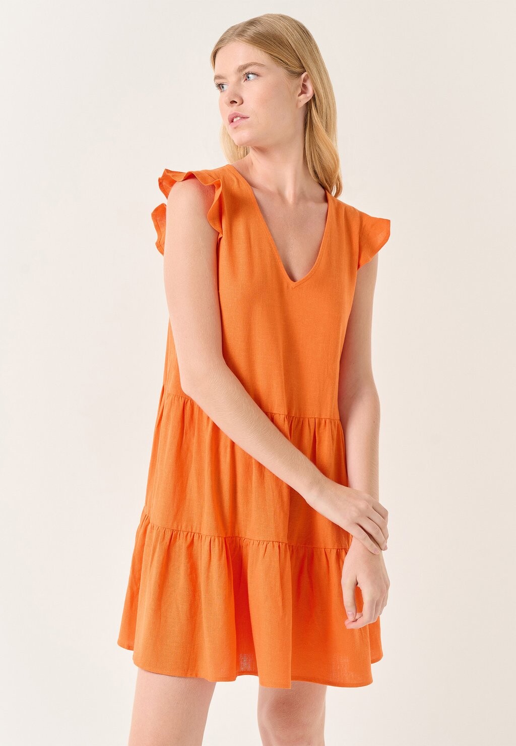 

Летнее платье V-NECK Jimmy Key, оранжевый