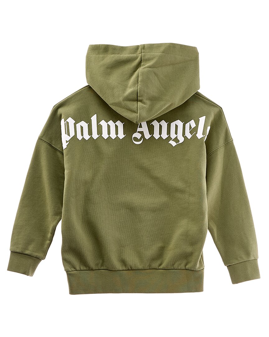 Классическая толстовка Palm Angels с логотипом, зеленый — фото 2