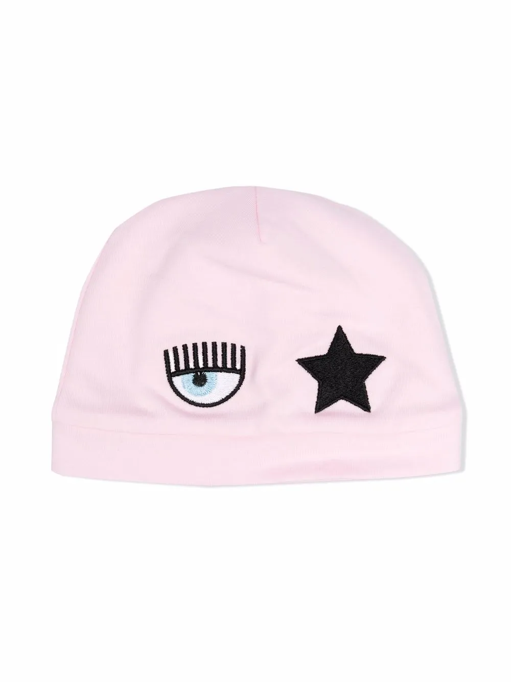 

Шапка бини с вышивкой Chiara Ferragni Kids, розовый