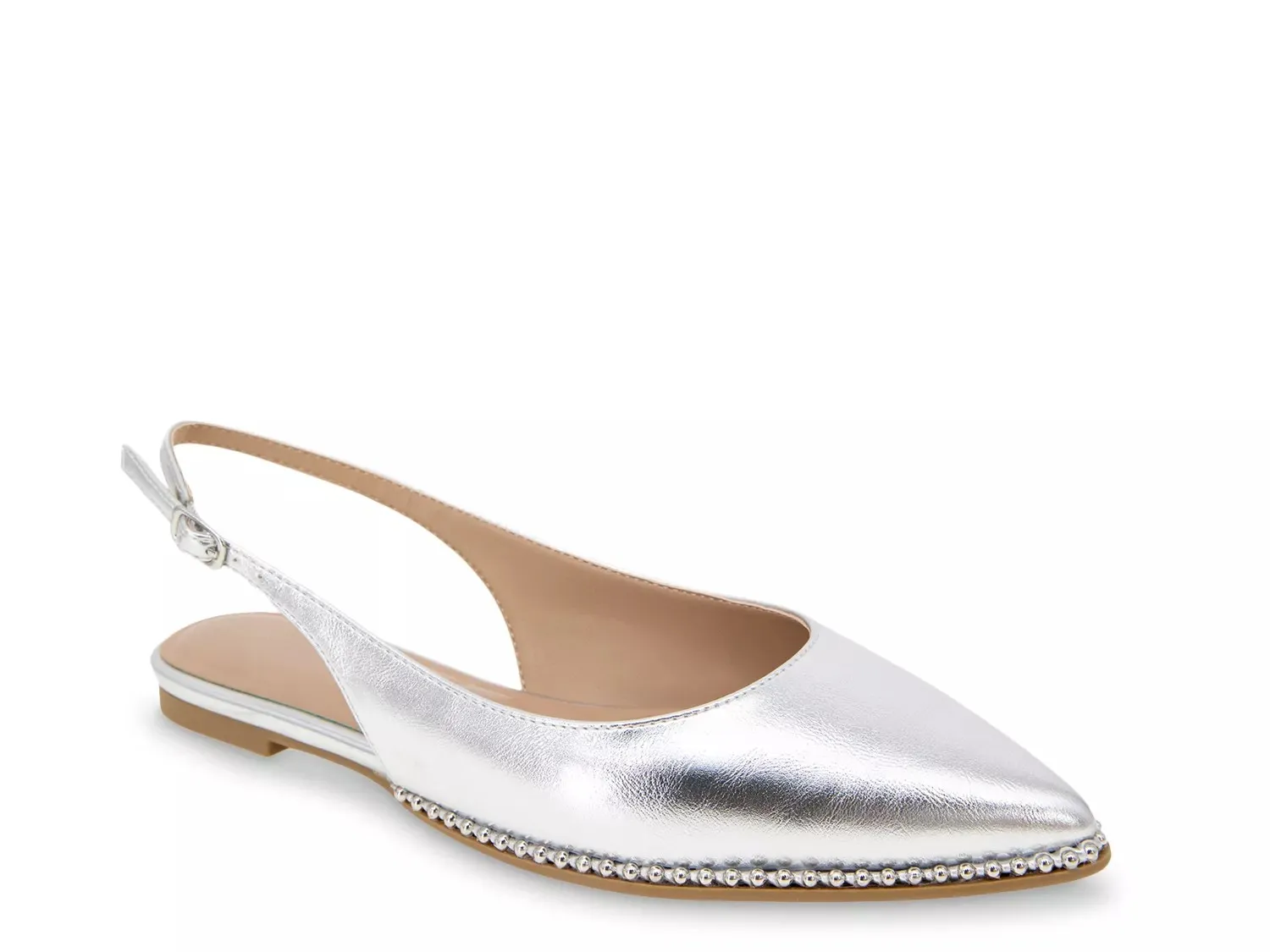BCBGeneration Valerie Flat, серебристый металлик